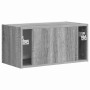 Mueble de TV Montado en la Pared Gris Sonoma 60 x 31 x 29.5 cm