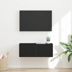 Mueble de TV Montado en la Pared Negro 60 x 31 x 29.5 cm en Muebles TV | Comprar online en Foro24