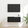 Mueble de TV Montado en la Pared Negro 60 x 31 x 29.5 cm en Muebles TV | Comprar online en Foro24