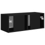 Mueble de TV Montado en la Pared Negro 60 x 31 x 29.5 cm en Muebles TV | Comprar online en Foro24