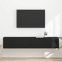 Mueble de TV Montado en la Pared 2 pcs Negro 60 x 31 x 29.5 cm en Muebles TV | Comprar online en Foro24