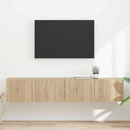 Mueble de TV Montado en la Pared 2 pcs Sonoma 60 x 31 x 29.5 cm