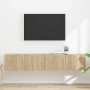 Mueble de TV Montado en la Pared 2 pcs Sonoma 60 x 31 x 29.5 cm