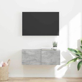 Mueble de TV Montado en la Pared Concreto 60 x 31 x 29.5 cm en Muebles TV | Comprar online en Foro24