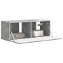 Mueble de TV Montado en la Pared Concreto 60 x 31 x 29.5 cm