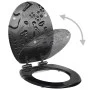 Toilet seat with MDF soft-closing lid with water drop design by vidaXL, Toilet and bidet seats - Ref: Foro24-143933, Price: 4...