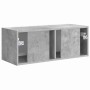 Mueble de TV Montado en la Pared Concreto 60 x 31 x 29.5 cm