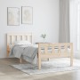 Solid wood bed frame 75x190 cm by , Beds and slatted bases - Ref: Foro24-810639, Price: 93,46 €, Discount: %