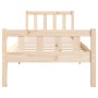 Solid wood bed frame 75x190 cm by , Beds and slatted bases - Ref: Foro24-810639, Price: 93,46 €, Discount: %