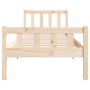 Estructura de cama madera maciza 90x190 cm de , Camas y somieres - Ref: Foro24-810644, Precio: 90,90 €, Descuento: %