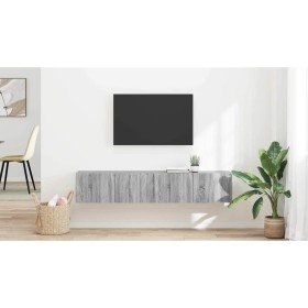 Mueble de TV Montado en la Pared 2 pcs Gris Sonoma en Muebles TV | Comprar online en Foro24