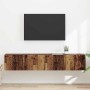 Mueble de TV Montado en la Pared 2 pcs Madera Vieja en Muebles TV | Comprar online en Foro24