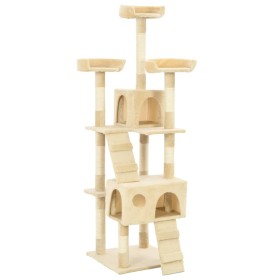 Cat scratching post, 170 cm beige sisal scratching post by vidaXL, Cat furniture - Ref: Foro24-170614, Price: 113,78 €, Disco...