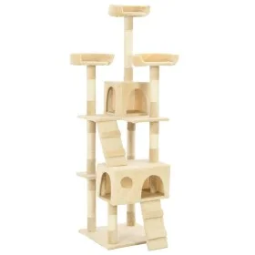 Cat scratching post, 170 cm beige sisal scratching post by vidaXL, Cat furniture - Ref: Foro24-170614, Price: 115,29 €, Disco...