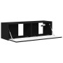 Mueble de TV Montado en la Pared Negro 60 x 31 x 29.5 cm