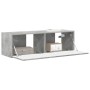 Mueble de TV Montado en la Pared Concreto 60 x 31 x 29.5 cm