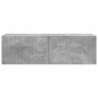 Mueble de TV Montado en la Pared Concreto 60 x 31 x 29.5 cm
