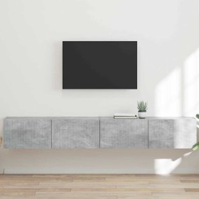 Mueble de TV Montado en la Pared 2 pcs Concreto en Muebles TV | Comprar online en Foro24