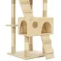 Sisal Pfosten Katze Kratzbaum 170 cm beige von vidaXL, Katzenmöbel - Ref: Foro24-170614, Preis: 113,62 €, Rabatt: %