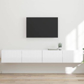 Mueble de TV Montado en la Pared 2 pcs Brillante en Muebles TV | Comprar online en Foro24