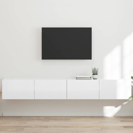 Mueble de TV Montado en la Pared 2 pcs Brillante en Muebles TV | Comprar online en Foro24
