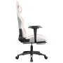 Gaming-Stuhl mit Fußstütze aus weißem und rosa Kunstleder von , Gaming-Stühle - Ref: Foro24-3143684, Preis: 134,55 €, Rabatt: %