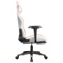 Gaming-Stuhl mit Fußstütze aus weißem und rosa Kunstleder von , Gaming-Stühle - Ref: Foro24-3143684, Preis: 136,80 €, Rabatt: %