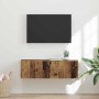 Mueble de TV Montado en la Pared Madera Vieja 60 x 31 x 29.5 cm