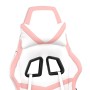 Gaming chair with footrest white and pink synthetic leather by , Gaming chairs - Ref: Foro24-3143684, Price: 136,80 €, Discou...