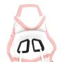 Gaming chair with footrest white and pink synthetic leather by , Gaming chairs - Ref: Foro24-3143684, Price: 134,55 €, Discou...