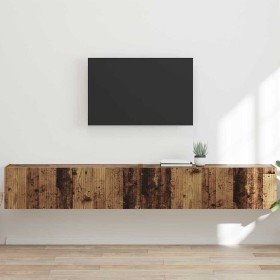 Mueble de TV Montado en la Pared 2 pcs Madera Vieja en Muebles TV | Comprar online en Foro24