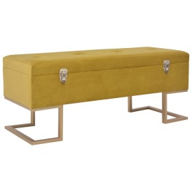Bank mit Fach 105 cm senfsamtfarben von , Bänke für Hallen und Lager - Ref: Foro24-247571, Preis: 154,41 €, Rabatt: %