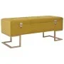 Bench with compartment 105 cm mustard velvet color by , Benches for halls and storage - Ref: Foro24-247571, Price: 151,35 €, ...