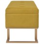 Bank mit Fach 105 cm senfsamtfarben von , Bänke für Hallen und Lager - Ref: Foro24-247571, Preis: 154,41 €, Rabatt: %