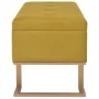 Bank mit Fach 105 cm senfsamtfarben von , Bänke für Hallen und Lager - Ref: Foro24-247571, Preis: 151,35 €, Rabatt: %