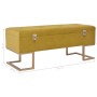 Bank mit Fach 105 cm senfsamtfarben von , Bänke für Hallen und Lager - Ref: Foro24-247571, Preis: 154,41 €, Rabatt: %