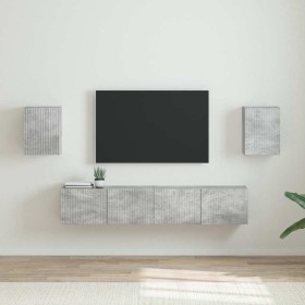 Mueble de TV Montado en la Pared 2 pcs Concreto 30 x 31 x 40 cm en Muebles TV | Comprar online en Foro24