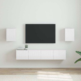 Mueble de TV Montado en la Pared 2 pcs Brillante en Muebles TV | Comprar online en Foro24