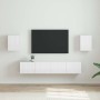 Mueble de TV Montado en la Pared 2 pcs Brillante