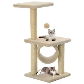 Cat scratching post with sisal scratching post 65 cm beige by vidaXL, Cat furniture - Ref: Foro24-170548, Price: 39,57 €, Dis...