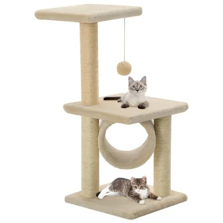 Cat scratching post with sisal scratching post 65 cm beige by vidaXL, Cat furniture - Ref: Foro24-170548, Price: 39,57 €, Dis...