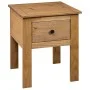 Panama style solid pine wood bedside table 46x40x57 cm by , Nightstands - Ref: Foro24-282691, Price: 68,28 €, Discount: %