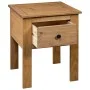 Panama style solid pine wood bedside table 46x40x57 cm by , Nightstands - Ref: Foro24-282691, Price: 68,28 €, Discount: %