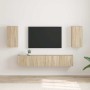 Mueble de TV Montado en la Pared 2 pcs Sonoma 30 x 31 x 60 cm