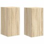 Mueble de TV Montado en la Pared 2 pcs Sonoma 30 x 31 x 60 cm