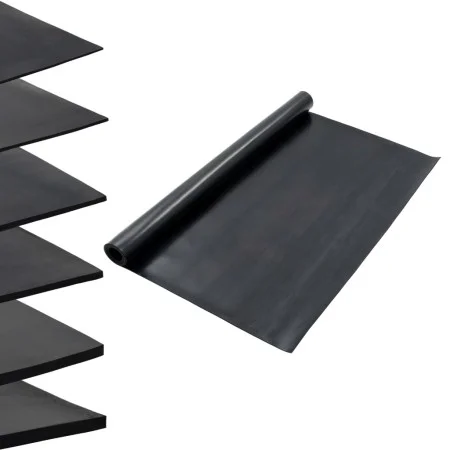Smooth non-slip rubber mat 1.2x2 m 3 mm by , Floors and carpets - Ref: Foro24-143959, Price: 47,35 €, Discount: %