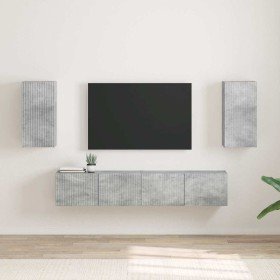 Mueble de TV Montado en la Pared 2 pcs Concreto 30 x 31 x 60 cm en Muebles TV | Comprar online en Foro24
