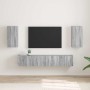 Mueble de TV Montado en la Pared 2 pcs Gris Sonoma