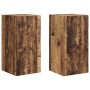 Mueble de TV Montado en la Pared 2 pcs Madera Vieja