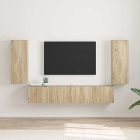 Mueble de TV Montado en la Pared 2 pcs Sonoma 30 x 31 x 80 cm en Muebles TV | Comprar online en Foro24